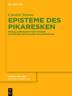cover image of Episteme des Pikaresken